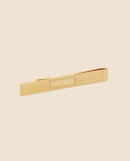 Sterling Silver Engravable Rhodium-Plated Tie Clip, image 1
