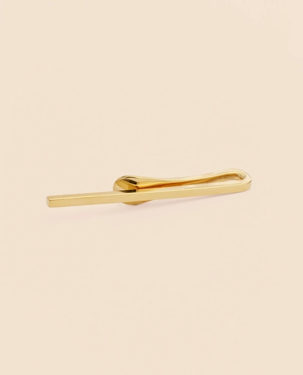Sterling Silver Gold-Plated Tie Clip, image 1