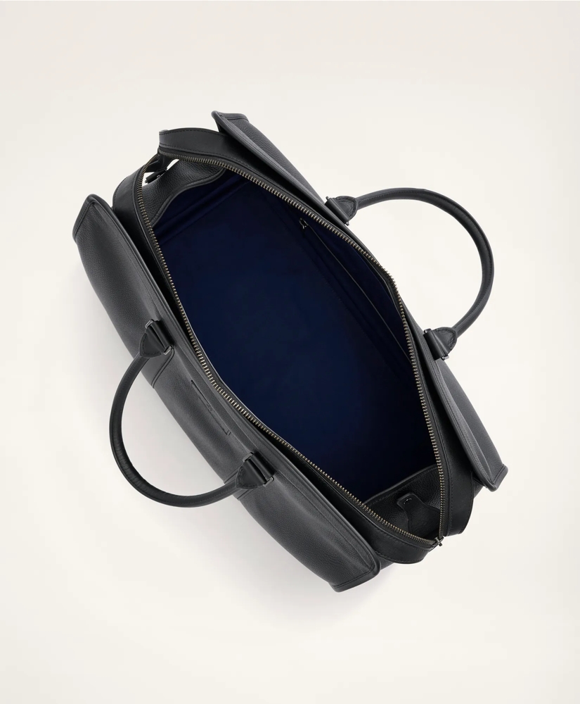 Pebbled Leather Duffel Bag, image 3