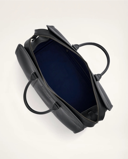 Pebbled Leather Duffel Bag, image 3
