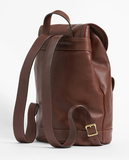 Leather Drawstring Backpack, image 2