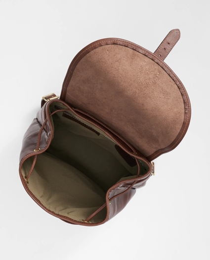 Leather Drawstring Backpack, image 3