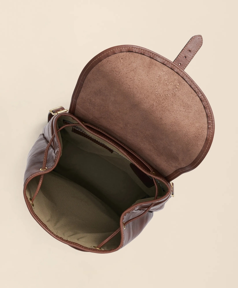 Leather Drawstring Backpack, image 3