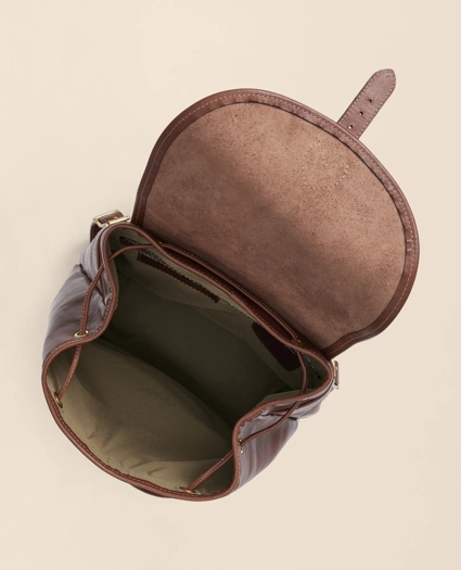 Leather Drawstring Backpack, image 3