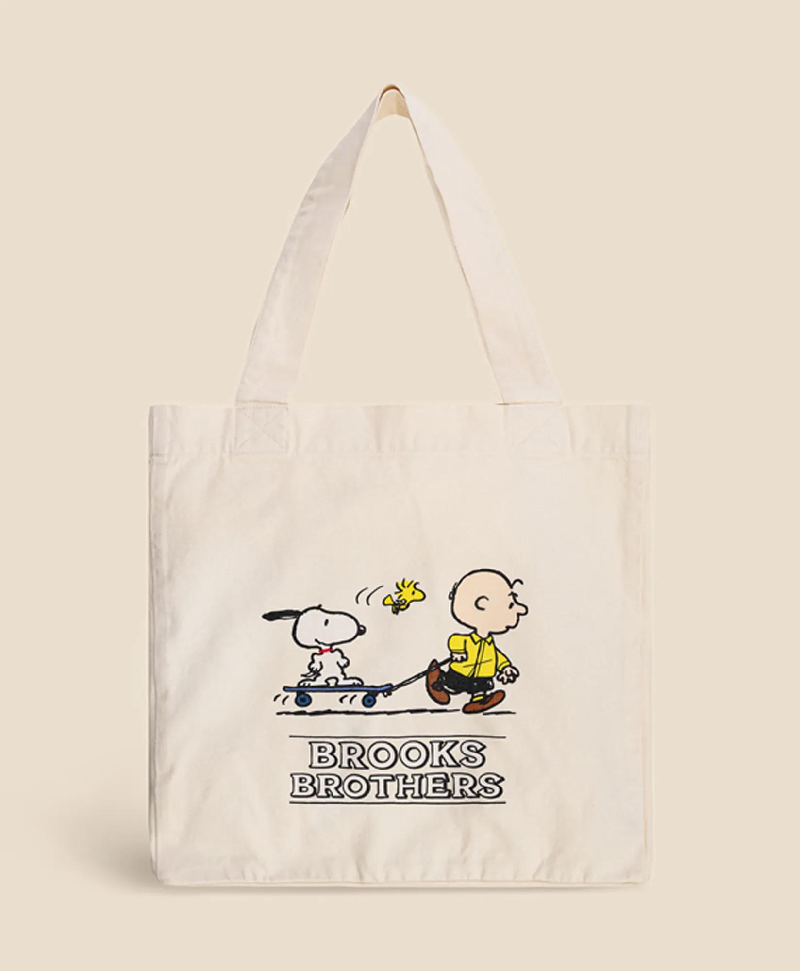 Brooks Brothers x PEANUTS Cotton Tote Bag, image 1