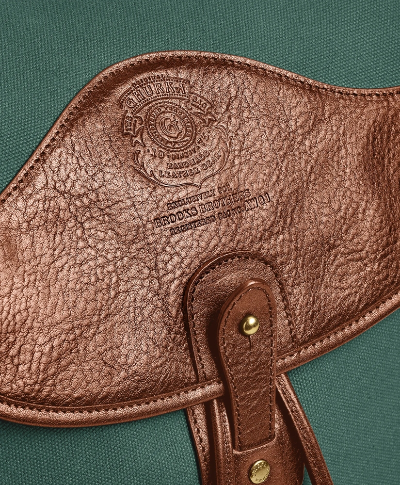 Ghurka Blazer No. 278 Leather & Cotton Twill Backpack, image 4