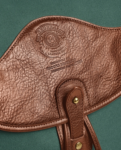 Ghurka Blazer No. 278 Leather & Cotton Twill Backpack, image 4