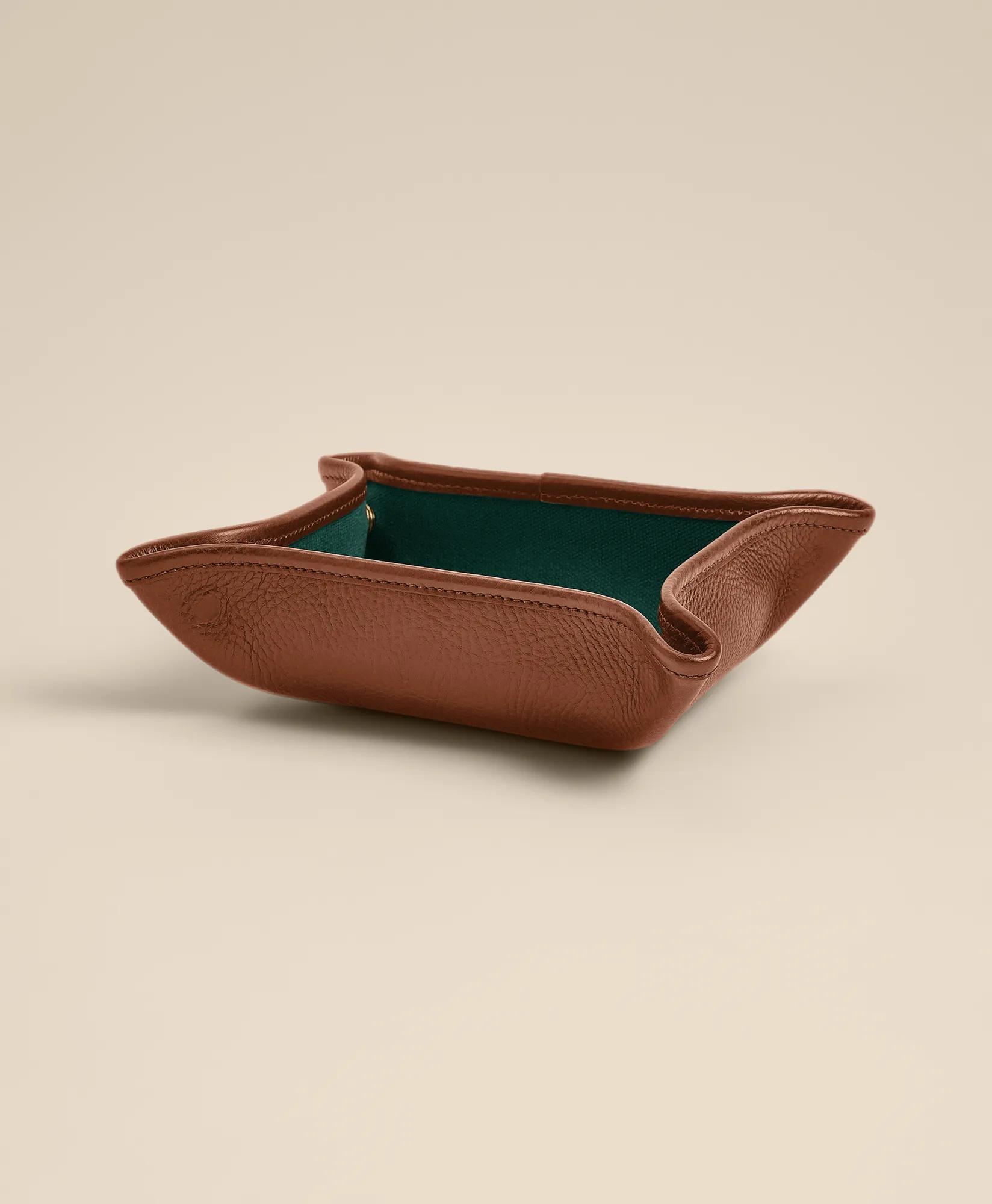 Ghurka No. 58 Leather & Cotton Folding Snap Tray, image 1