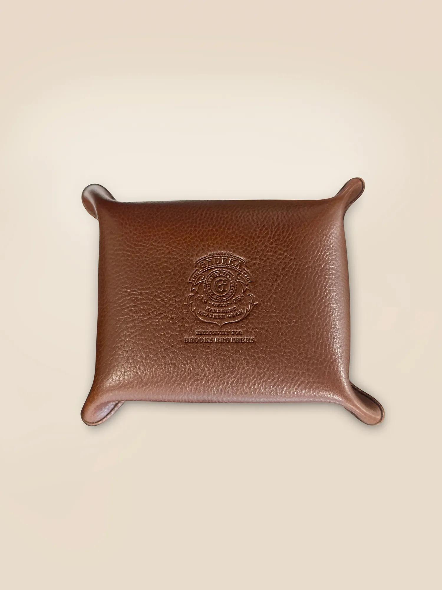 Ghurka No. 58 Leather & Cotton Folding Snap Tray, image 2