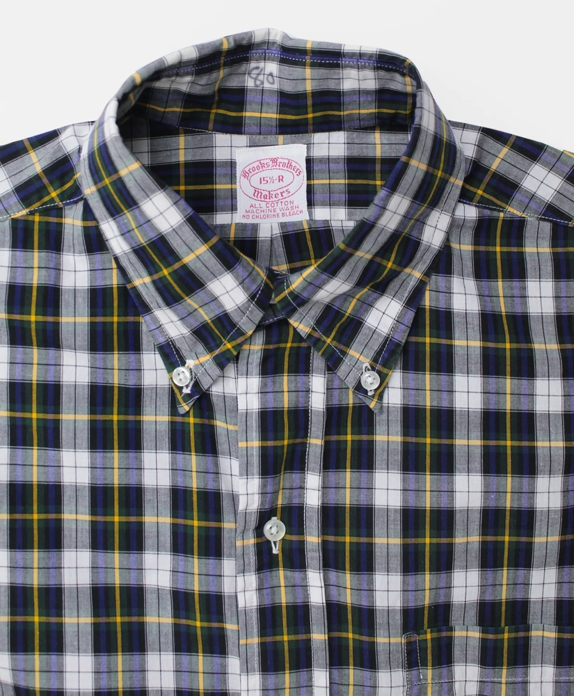 Vintage Brooks Brothers Dress Gordon Tartan Shirt, 1980s, 15.5, image 3