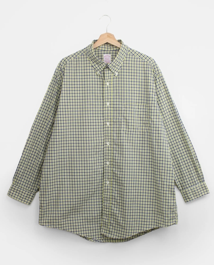 Vintage Brooks Brothers Plaid Shirt, 1990s, 17.5, image 1