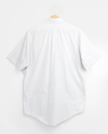 Vintage Brooks Brothers Tattersall Short Sleeve Shirt, 1990s, 14.5, image 2