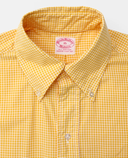 Vintage Brooks Brothers Gingham Short Sleeve Shirt, 1970s, 15 Vintage Brooks Brothers Gingham Short Sleeve Shirt, 1970s, 15