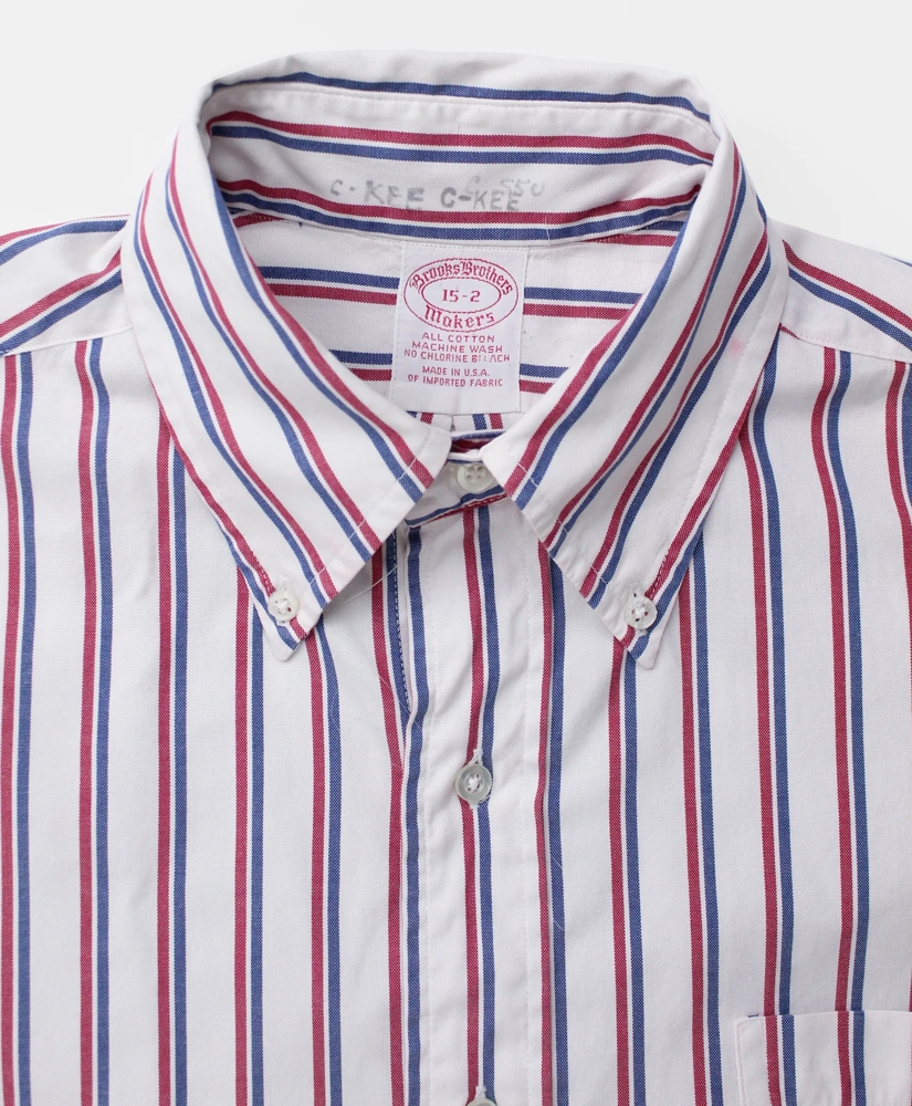 Vintage Brooks Brothers Striped Oxford Shirt, 1980s, 15, image 3