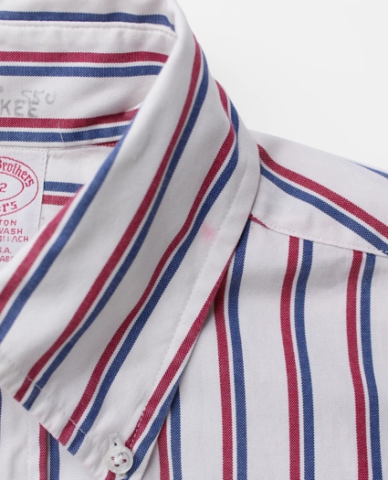 Vintage Brooks Brothers Striped Oxford Shirt, 1980s, 15, image 4