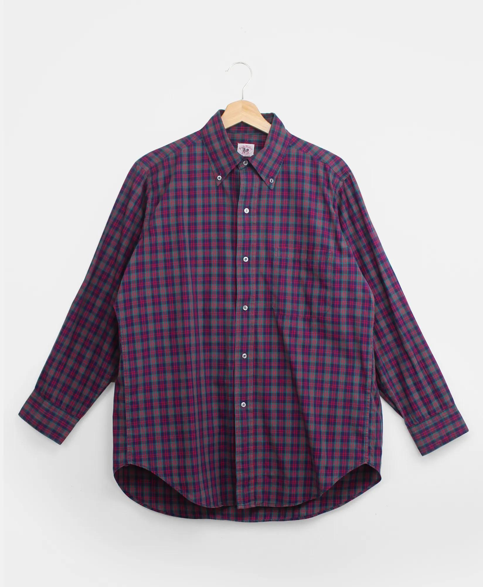 Vintage Brooks Brothers Tartan Shirt, 1950s, 15.5, image 1