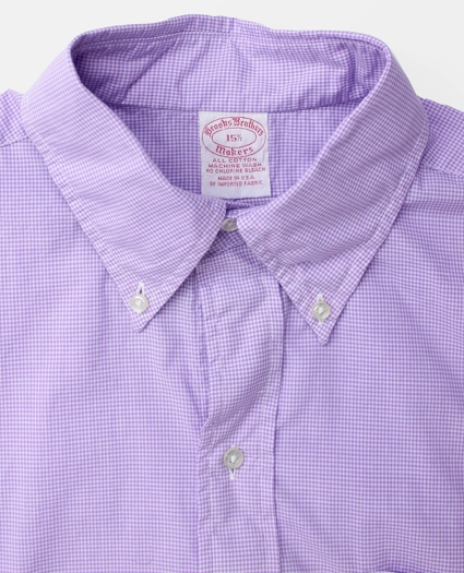 Vintage Brooks Brothers Gingham Short Sleeve Shirt, 1980s, 15.5 Vintage Brooks Brothers Gingham Short Sleeve Shirt, 1980s, 15.5