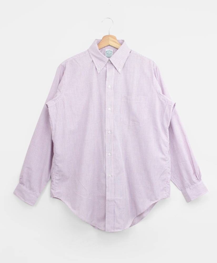 Vintage Brooks Brothers Brookscloth Tattersall Shirt, 1970s, 16, image 1