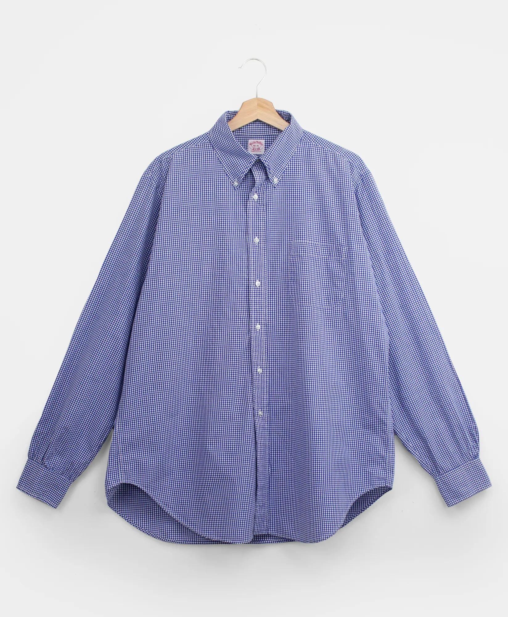 Vintage Brooks Brothers Gingham Shirt, 1960s, 16.5, image 1