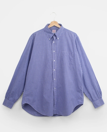 Vintage Brooks Brothers Gingham Shirt, 1960s, 16.5, image 1