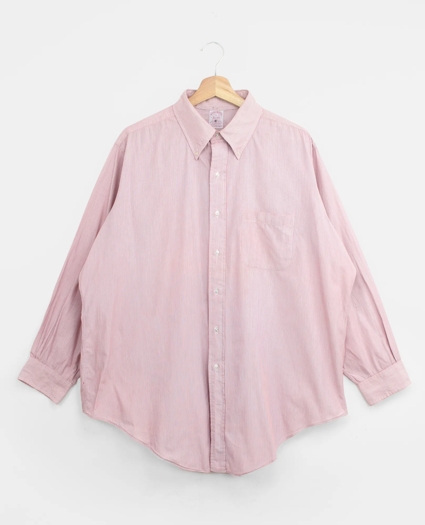Vintage Brooks Brothers Hairline Stripe Shirt, 1990s, 17.5, image 1