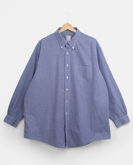 Vintage Brooks Brothers Gingham Shirt, 1990s, 17.5, image 1