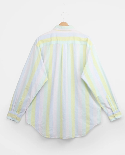 Vintage Brooks Brothers Multi-Stripe Seersucker Shirt, 1990s, L, image 2