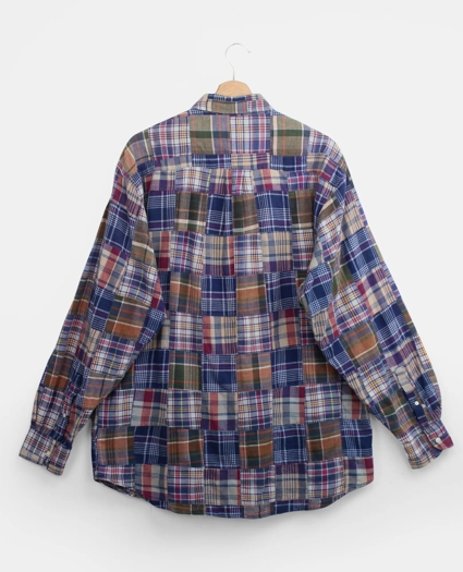 Vintage Brooks Brothers Patchwork Madras Shirt, 1990s, L, image 2