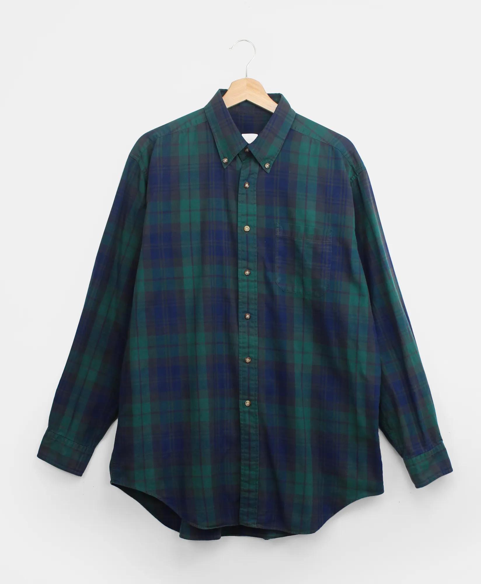 Vintage Brooks Brothers Plaid Brushed Twill Shirt, 1990s, L, image 1
