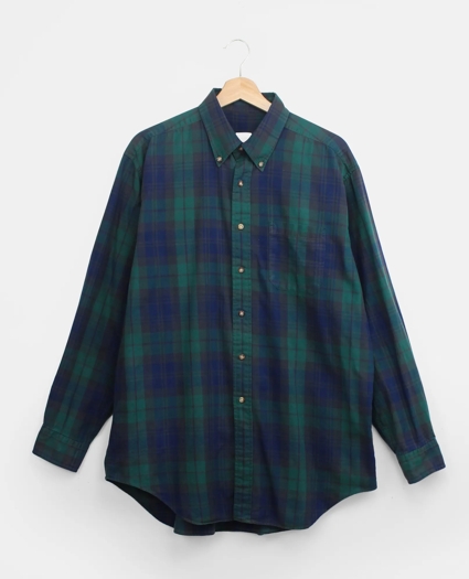 Vintage Brooks Brothers Plaid Brushed Twill Shirt, 1990s, L, image 1