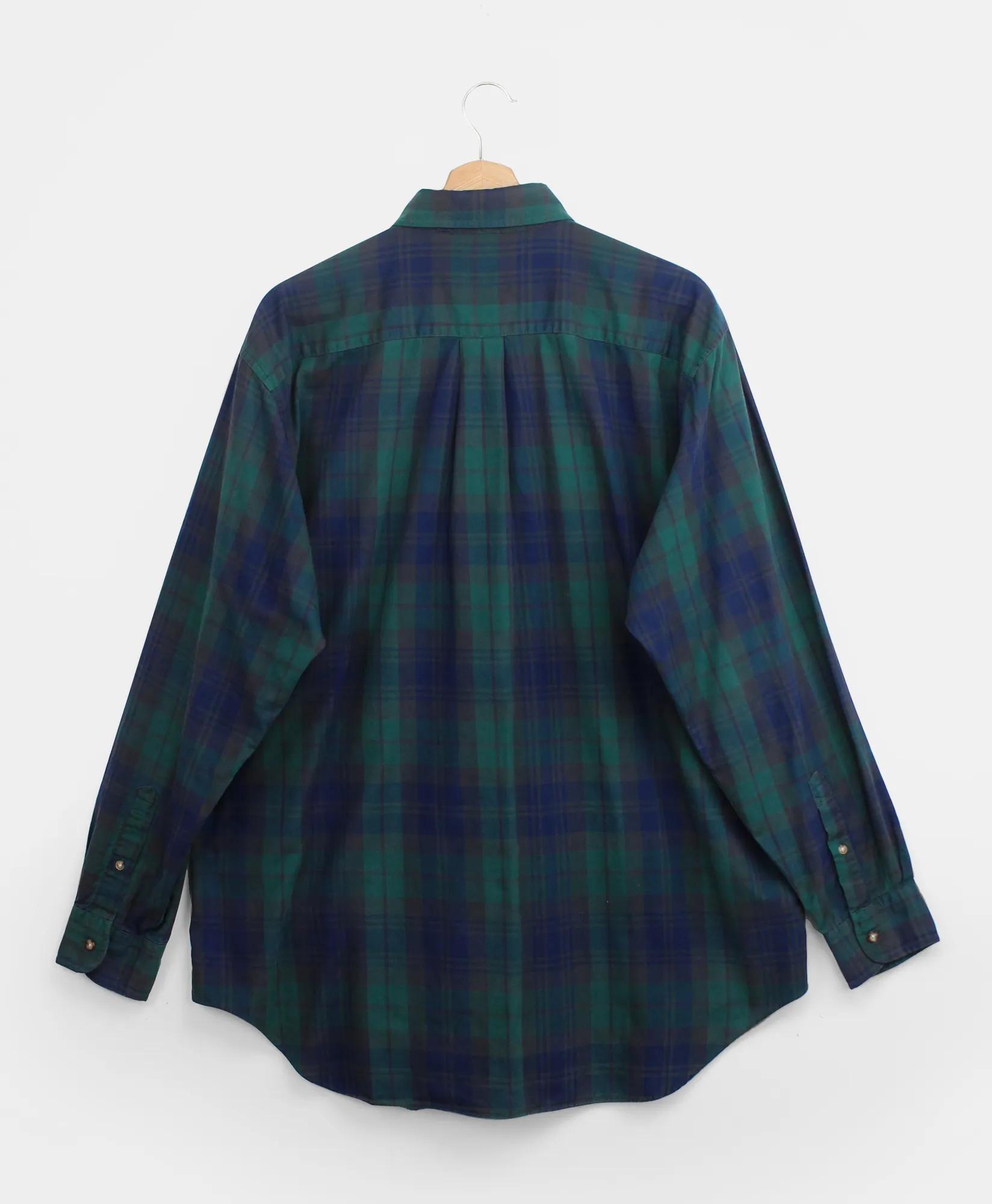 Vintage Brooks Brothers Plaid Brushed Twill Shirt, 1990s, L, image 2