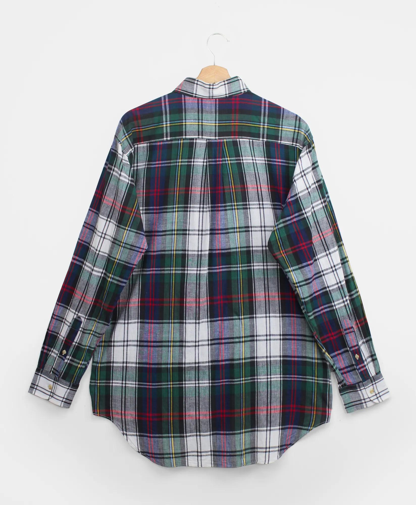 Vintage Brooks Brothers Tartan Madras Shirt, 1990s, L, image 2