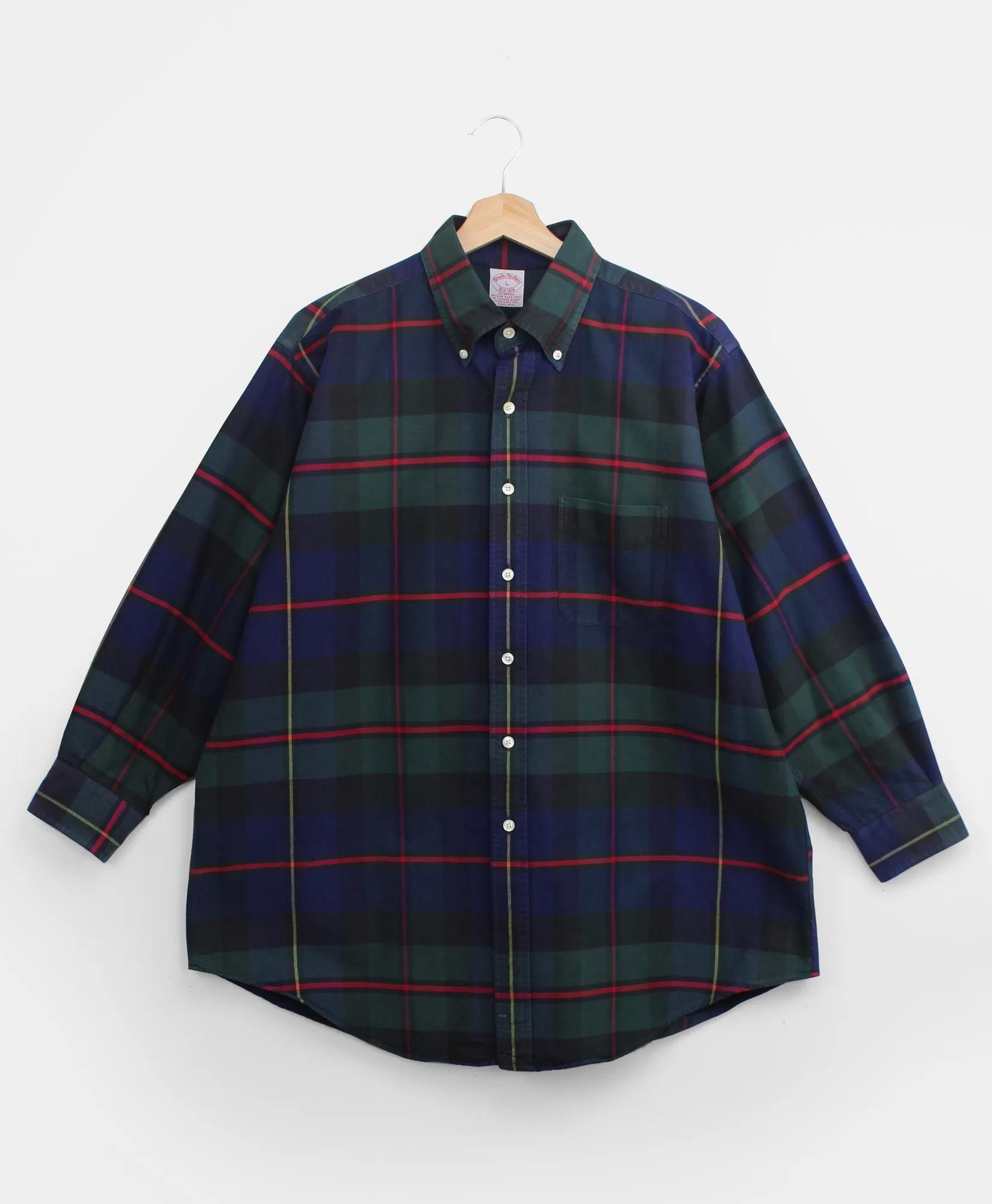 Vintage Brooks Brothers Tartan Oxford Shirt, 1990s, L, image 1