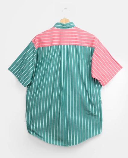 Vintage Brooks Brothers Reverse Stripe Short Sleeve Fun Shirt, 1990s, M, image 2