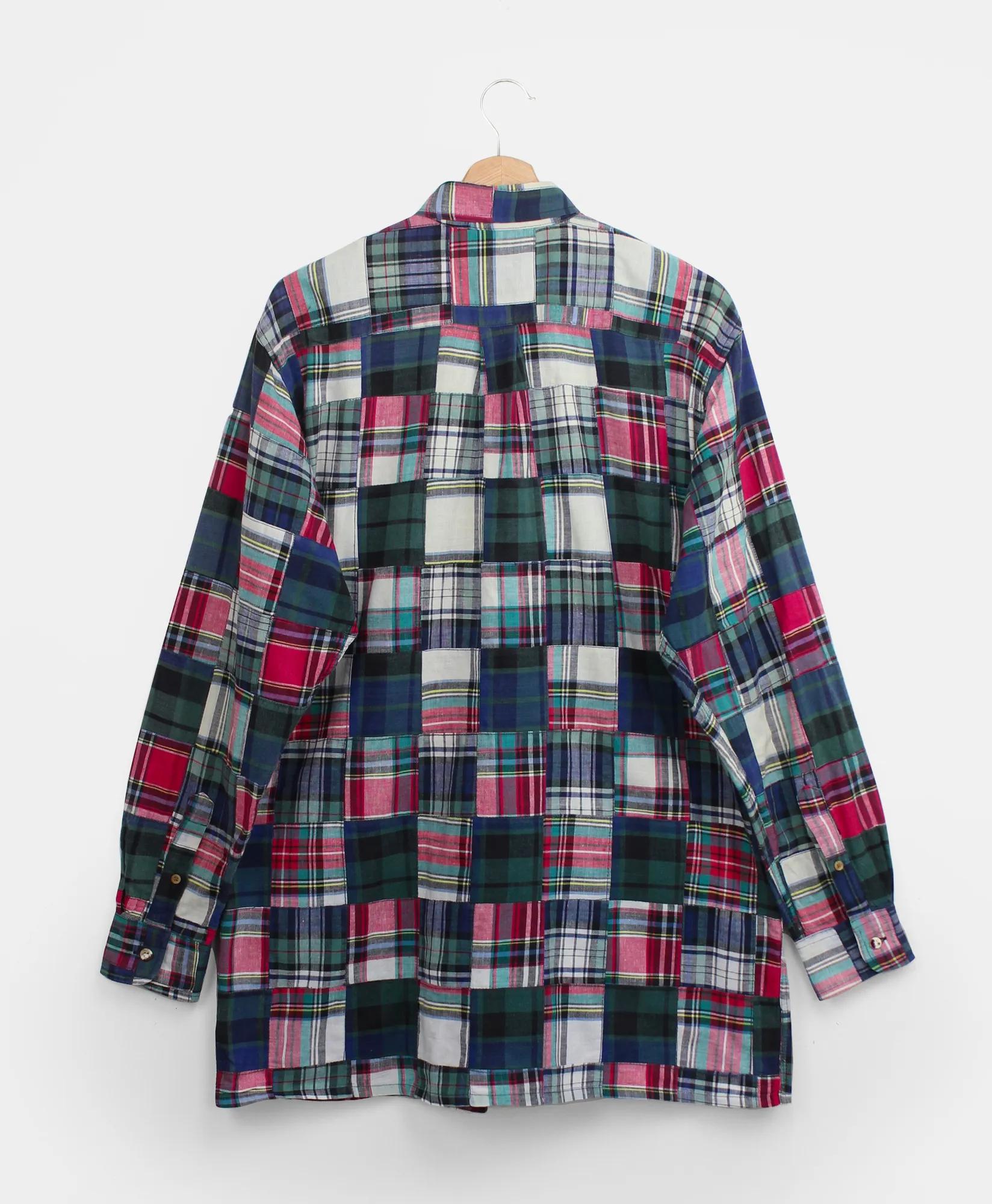 Patchwork Madras Shirt, 1990s, M