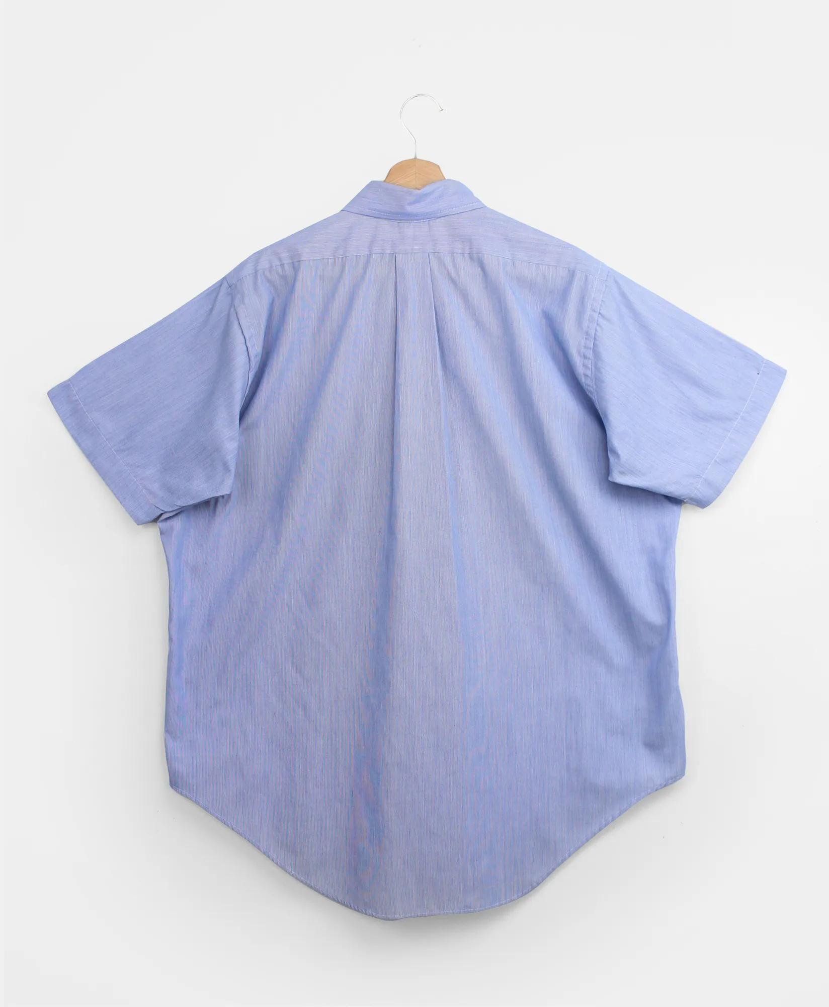 Vintage Brooks Brothers Brookscloth Hairline Stripe Short Sleeve Shirt, 1980s, 16.5, image 2