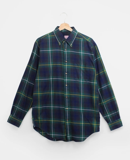 Vintage Brooks Brothers Tartan Flannel Shirt, 1990s, M, image 1