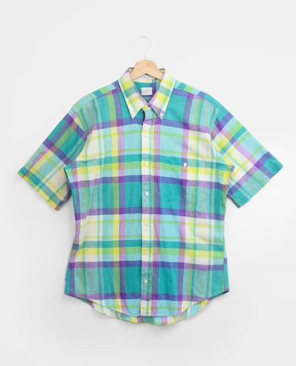 Vintage Brooks Brothers BrooksGate™ Madras Short Sleeve