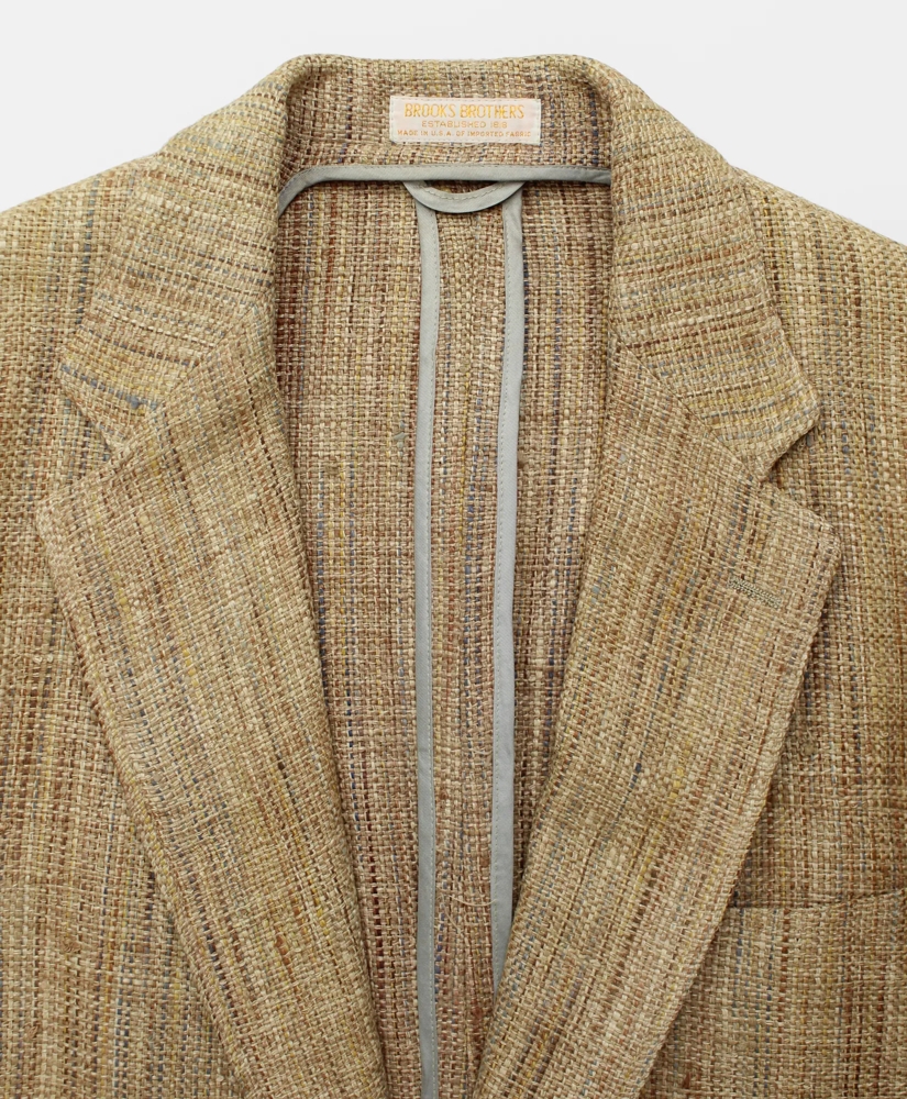 Vintage Brooks Brothers Raw Silk Basketweave Sport Coat, 1980s, 41 R, image 3