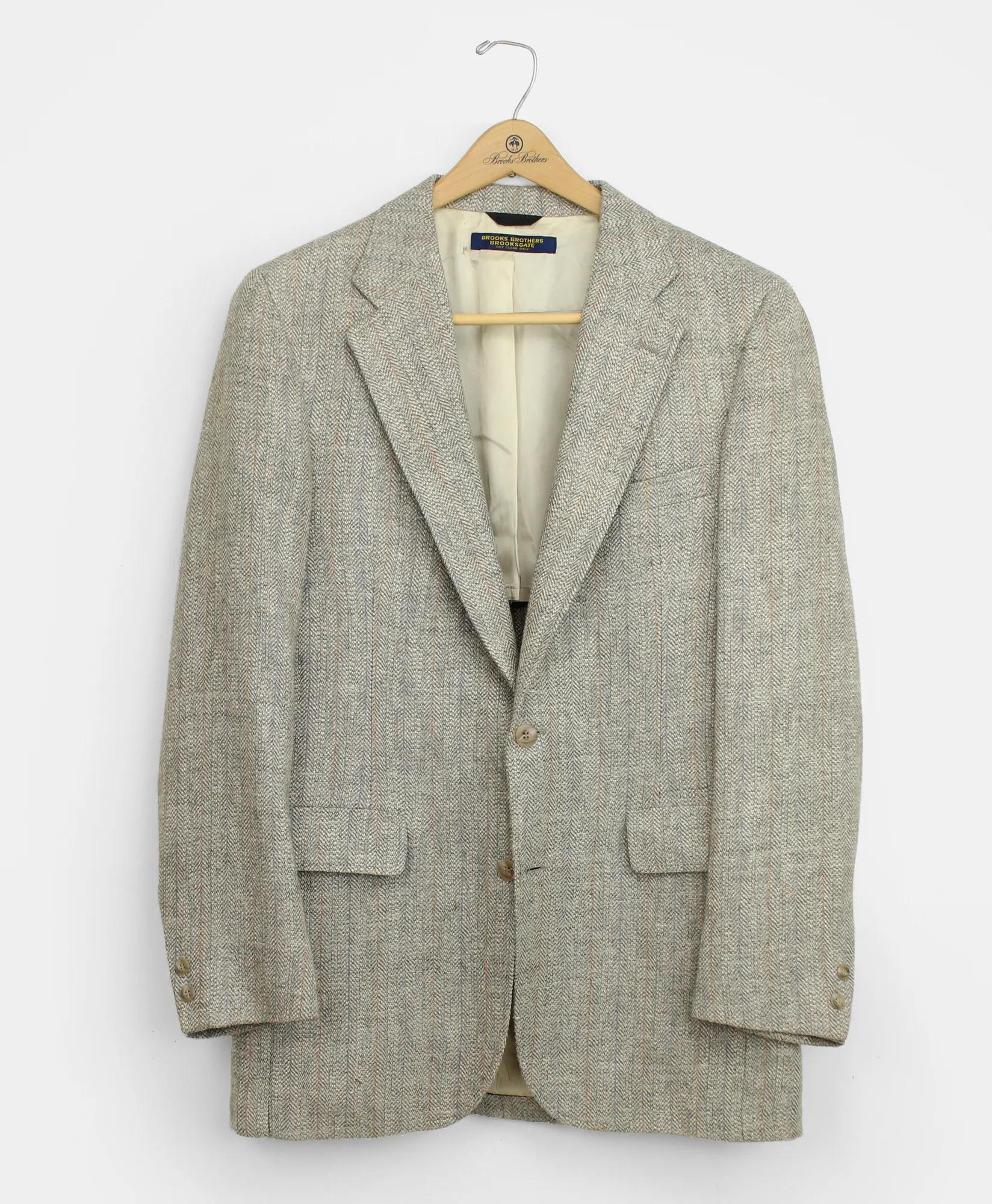 Vintage Brooks Brothers BrooksGate™ Wool Silk Blend Tweed Sport Coat, 1980s, 41 L, image 1