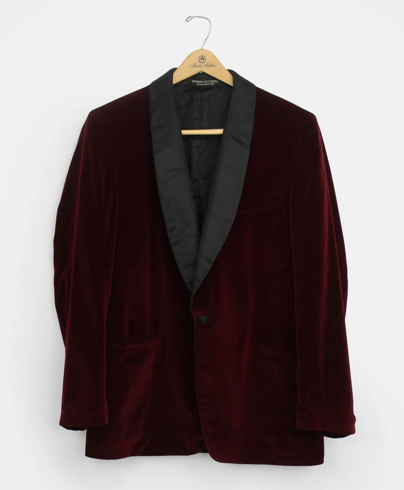 Vintage Brooks Brothers Velvet Dinner Jacket, 1960s, 45 L, image 1