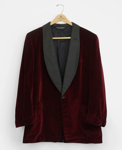 Vintage Brooks Brothers Velvet Dinner Jacket, 1960s, 44 L, image 1