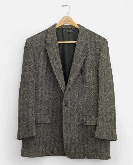 Vintage Brooks Brothers Herringbone Tweed Sport Coat, 1990s, 46 L, image 1