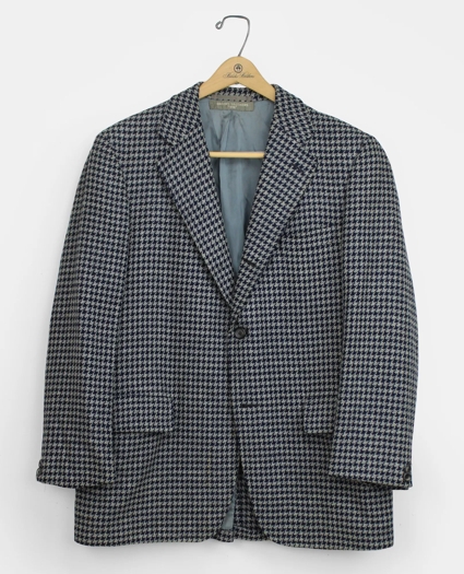 Vintage Brooks Brothers Houndstooth Tweed Sport Coat, 1970s, 41LONG, image 1
