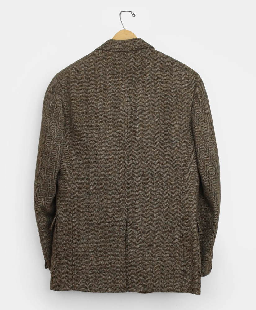 Vintage Brooks Brothers Herringbone Tweed Sport Coat, 1970s, 40 R, image 2