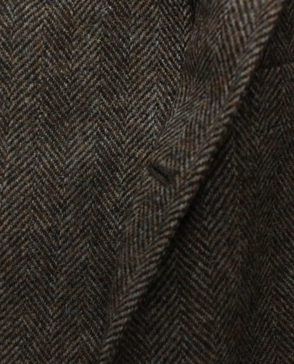 Vintage Brooks Brothers Herringbone Tweed Sport Coat, 1970s, 40 R, image 5