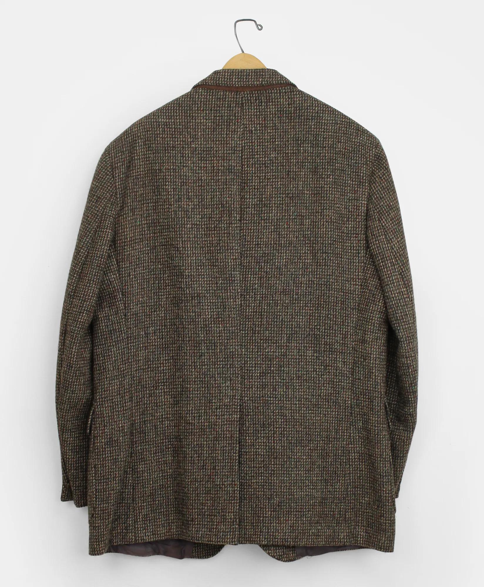 Vintage Brooks Brothers Birdseye Check Tweed Sport Coat, 1980s, 46LONG, image 2