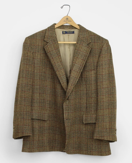 Vintage Brooks Brothers Glen Plaid Tweed Sport Coat, 1990s, 46LONG, image 1