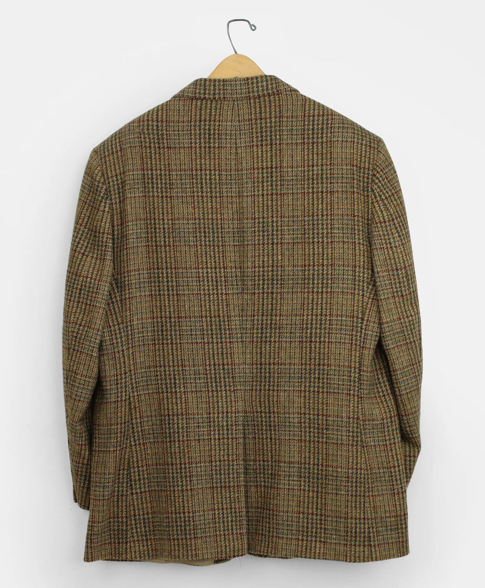 Vintage Brooks Brothers Glen Plaid Tweed Sport Coat, 1990s, 46LONG, image 2