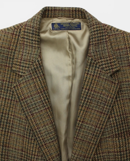 Vintage Brooks Brothers Glen Plaid Tweed Sport Coat, 1990s, 46LONG, image 3
